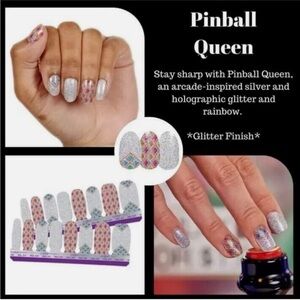 Color Street PINBALL QUEEN FDG363 16 nail polish strips new made in usa